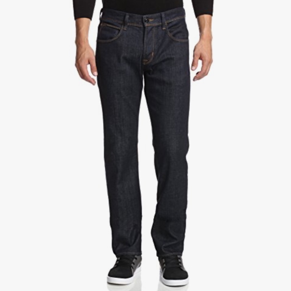 NWT Mens Hudson Jeans Harper Slim Straight Leg in Athletics rinsed blue